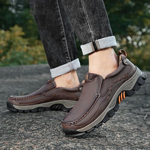 Men Loafers Comfortable Casual Shoes Walking Sneakers Oxford Waterproof Hiking Boots for Work Dress Travel2