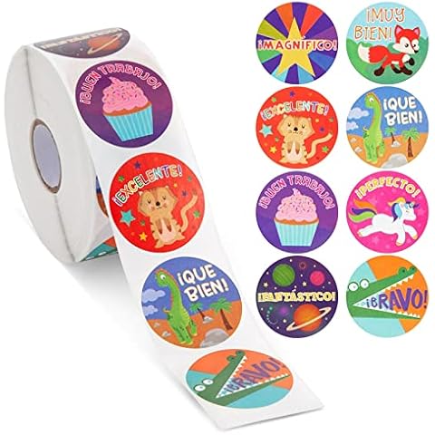 Pegatinas motivacionales en español de Blue Panda Cover