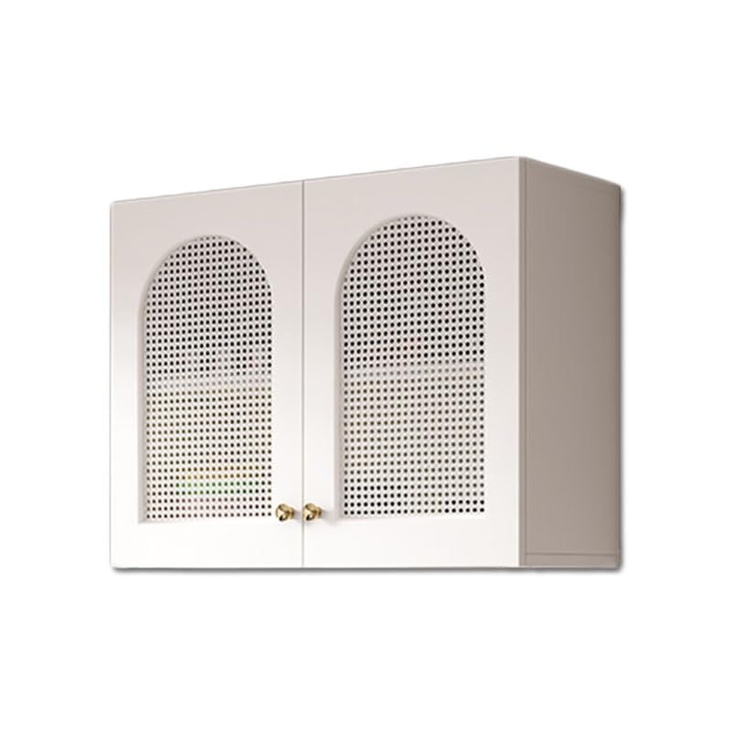 Armoire murale en rotin 60x35x60cm à double porte pour salle de bain et cuisine
