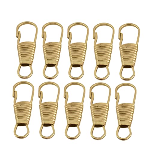 Housoutil 10Pcs Detachable Zipper Pulls for Clothing Shoes and Bags Functional Zipper Head Accessories for DIY Projects Luggage and Storage