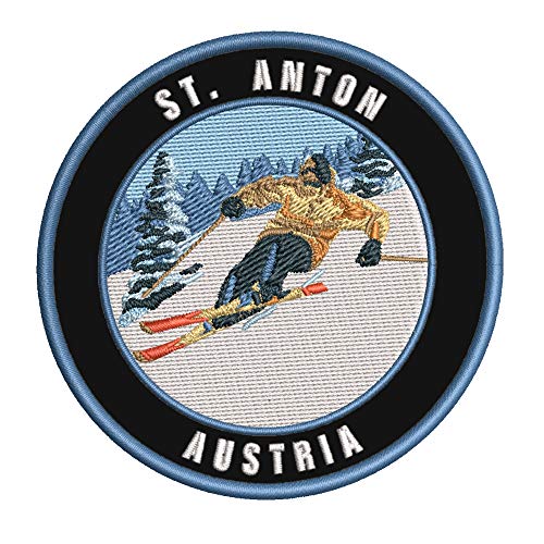 St. Anton Ski Patch Embroidered Badge