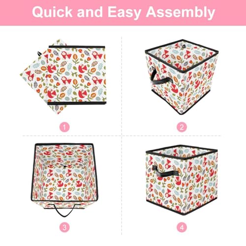 Cube de rangement pliable avec poignées robustes pour optimiser les placards de la maison