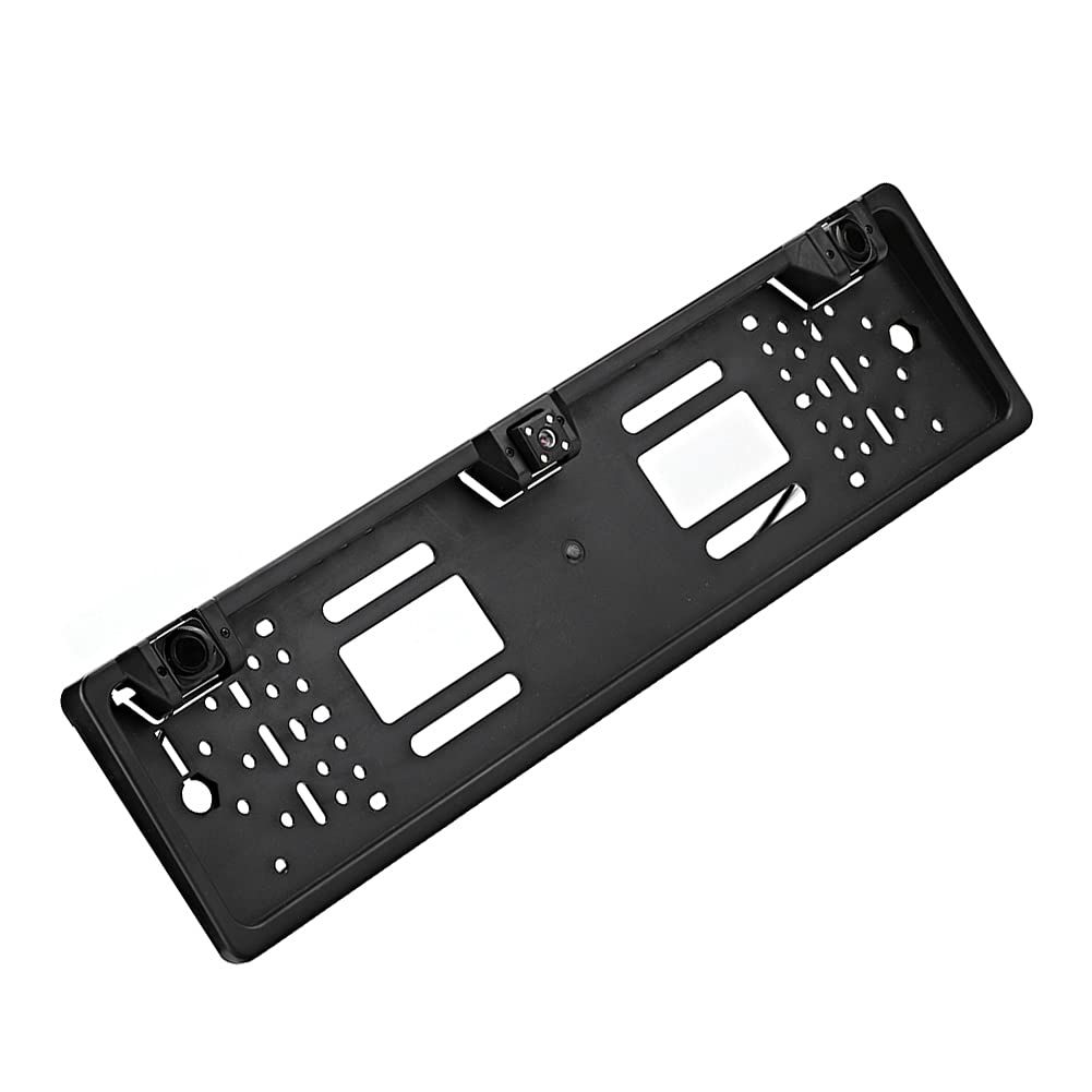 camera de recul led Marco de placa de matrícula europea Cámara 12LED Pantalla de marcha atrás Sensor de estacionamiento Accesorios para automóvil placa de matrícula cámara de respaldo coche para camio
