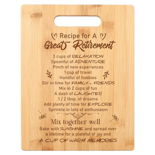 PRSTENLY Happy Retirement Schneidebrett Geschenk