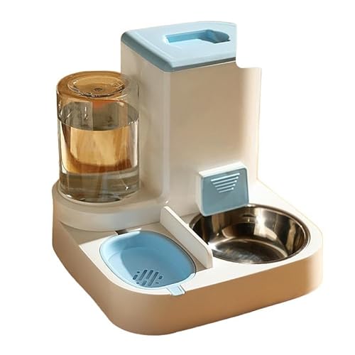自動給餌器 自動給水器 猫 給水器 ペット給餌器 餌やり 猫 犬 餌やり機 1L+2.2L大容量 猫犬用 重力式 電源いらない 給餌器 お留守番 犬猫兼用 ペットフィーダー 最大7日連続自動給餌 犬猫お留守番対策 取り外し可能 清潔便利 水洗い可能 エサ入
