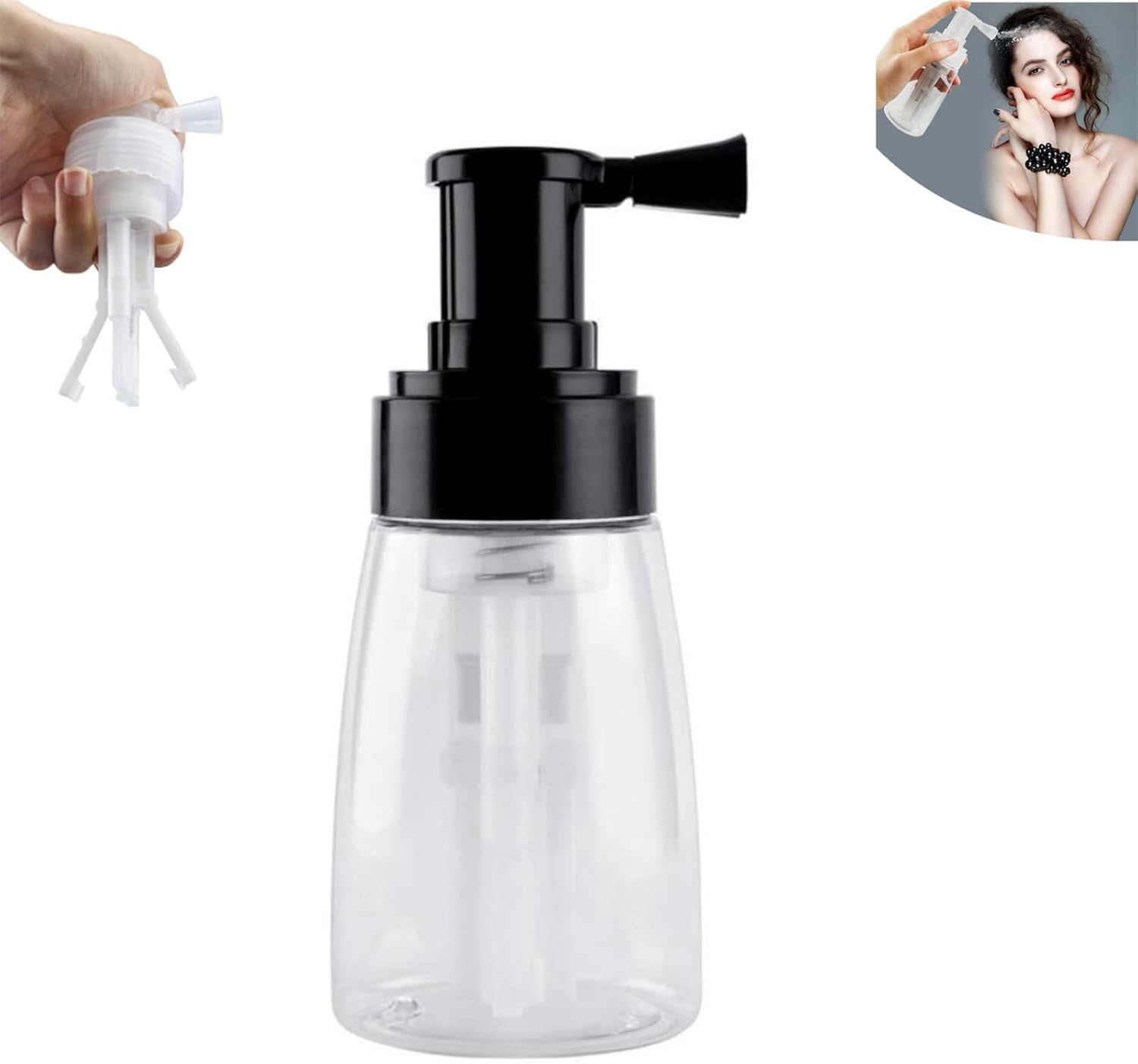 Feilium Powder Puffer Bottle, Powder Puffer Bottle for Dry