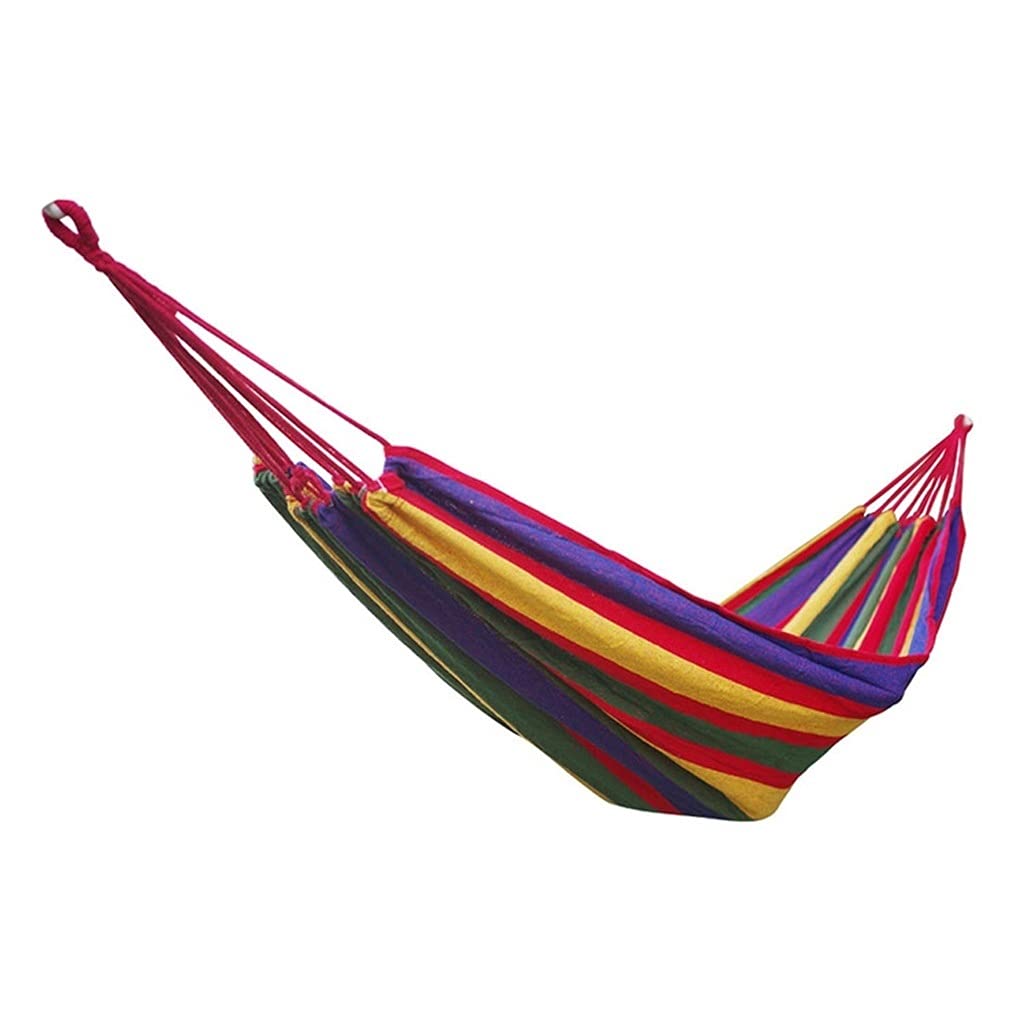 OIFAODAO Hammock, Portable Hammock Swing Bed Double Cotton Fabric Travel Camping Hammocks