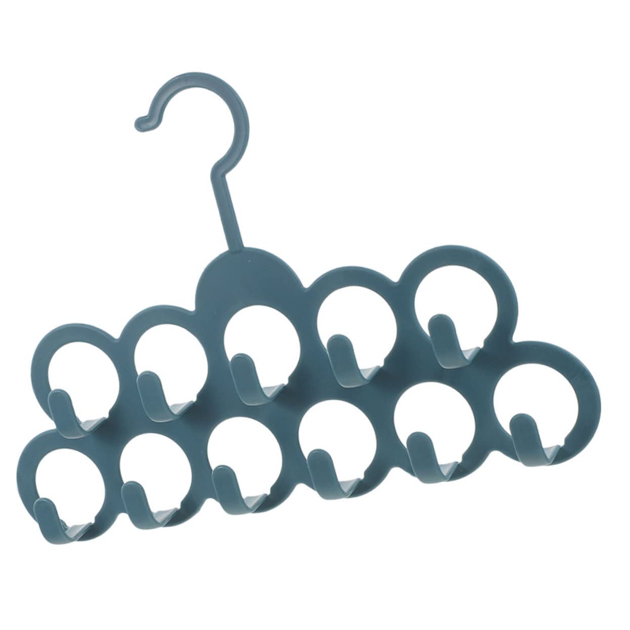 SOLUSTRE Multi Purpose Hanging Hook Rack Holder Closet Organizer for Ties Belts and Accessories Space Saving Storage for Bathroom Bedroom and Nursery