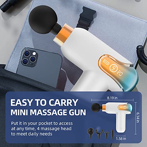 Uroru Massage Gun Deep Tissue Massager Portable Shock Muscle Massage Gun Handheld Full-Body Massager Small Silent Back Massage Gun Gift For Ms. Mom Bff #TOP5
