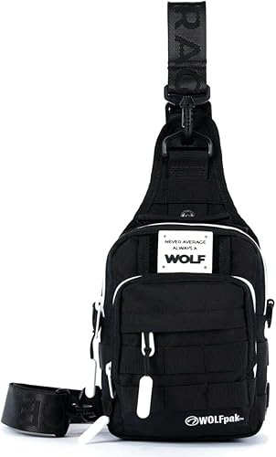 Miniatura 21 de WOLFpak Mini mochila táctica 4L (verde OD) mochila cruzada compacta para gimnasio, viajes y EDC | Bolsa de hombro táctica con múltiples bolsillos -