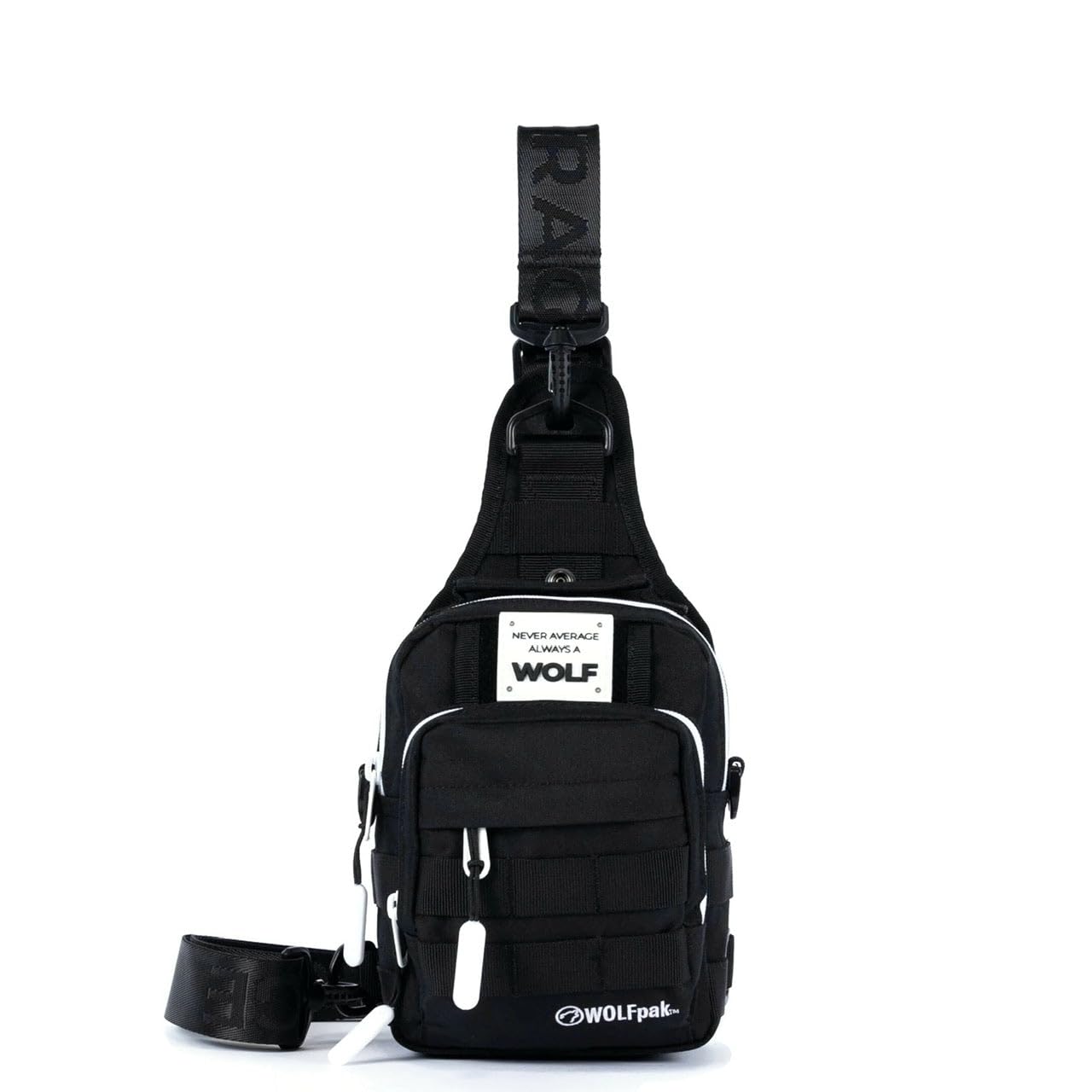 WOLFpak 4L Mini Tactical Sling Bag Alpha Black White Accent