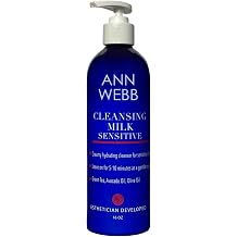 Sensitive Cleansing Milk Gentle Daily Face Cleanser for Sensitive Skin with Lactic Acid - Nourishes and Rejuvenates All Skin Types 16oz