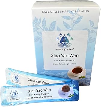 Treasure of the East Travel Packs Mood Support Formula Free and Easy Wanderer, Xiao Yao Wan | Concentrated Granules Easy Serving Stick Packets 14/Box