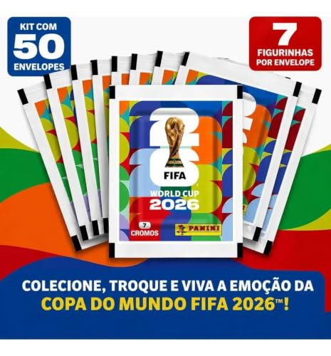 KIT FIGURINHAS COPA DO MUNDO 2026 (50 ENVELOPES)