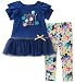 Juicy Couture Little Girls' 2 Pieces Tunic Set, Purple/Print, 6