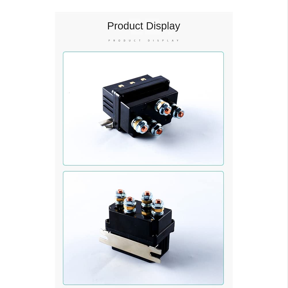 Contacteur Universel Commande de Treuil Relais de SoléNoïDe 12V 500A Relais de SoléNoïDe de Treuil 500A DC Commutateur 4WD ATV Control
