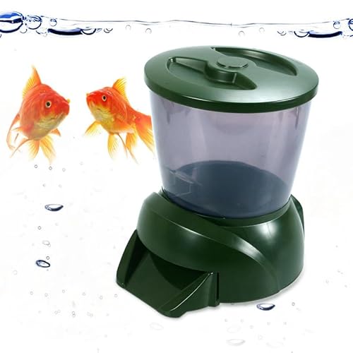 3.8L Automatic Fish Feeder Rechargeable Timer Fish Feeder Lcd Screen Display Battery Powered Auto Pond Fish Food Dispenser For Fish Tank Aquarium #TOP3