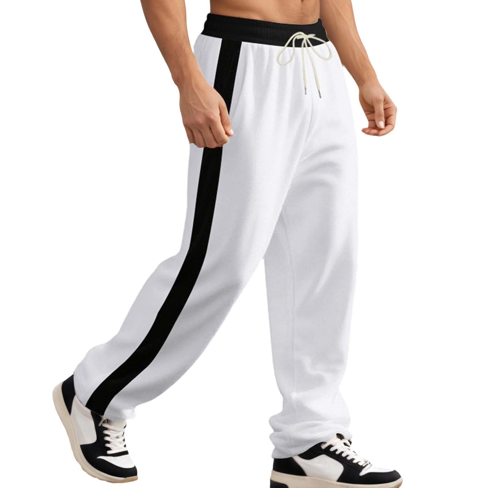 Jogginghose Trainingshose Herren Pants Weich Laufhose Freizeit Locker Sporthose Lang Hosen Atmungsaktiv Freizeithose Baumwolle Relaxed Sweatpants Loose Fit Mit