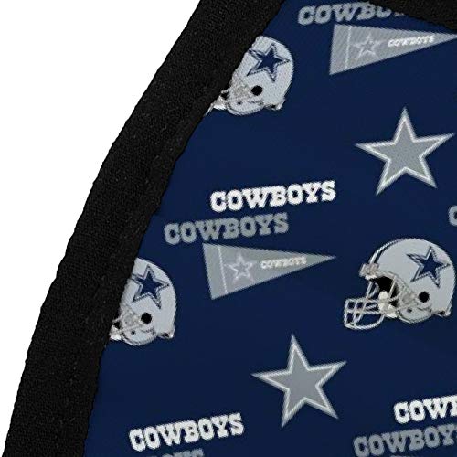 2PCS Football Team Logo Bandanas Face Mask Headwear Balaclava Face Cover Neck Gaiter for Outdoors, Sports