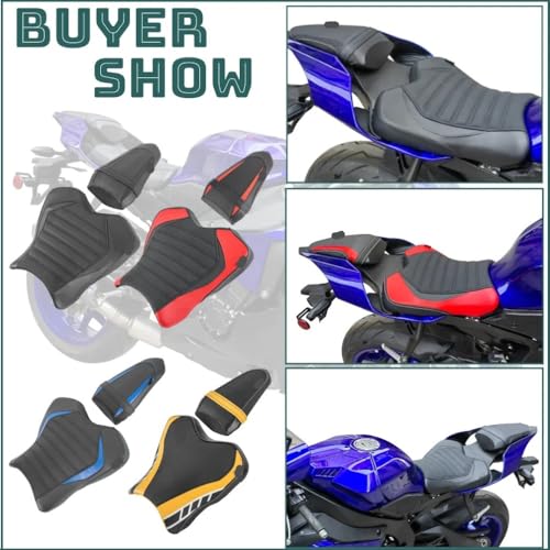 Cubierta de asiento para motocicleta YZF-R1M 2015-2023 con acabado premium 4