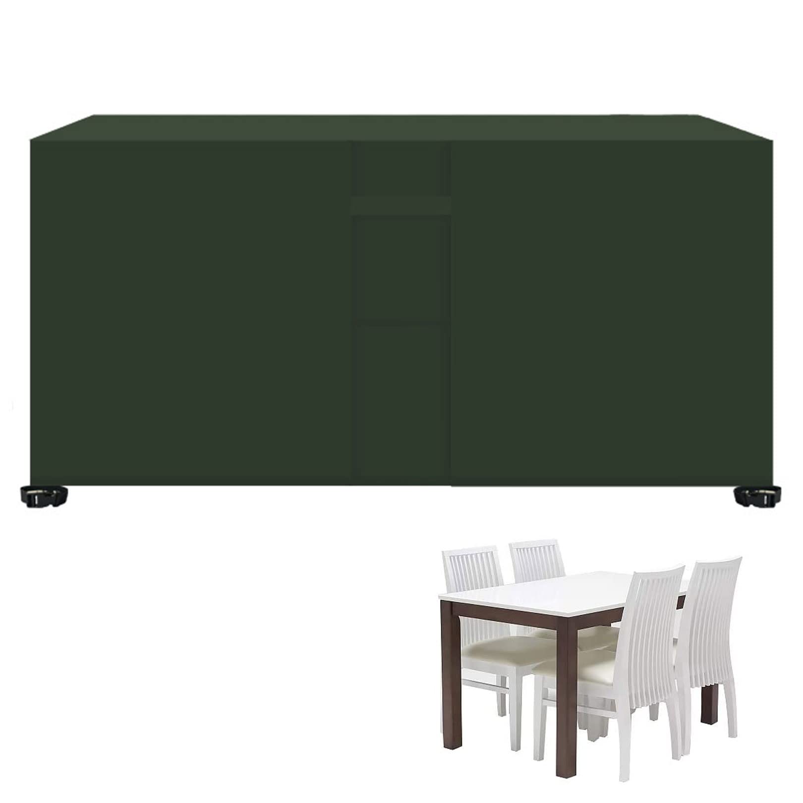 Copertura per mobili da giardino da esterno, 200 x 160 x 70 cm, impermeabile, antivento, anti UV, antipolvere, quadrata, con coulisse, protegge divani e sedie dagli agenti atmosferici