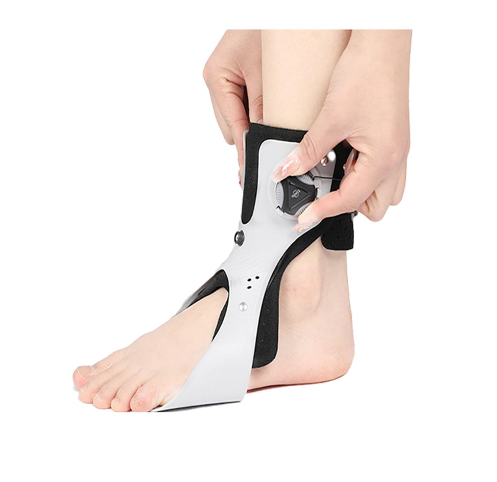 Soporte ajustable para pies – Soporte de tobillo ligero para caminar, cómodo dispositivo ortopédico que se adapta al interior de los zapatos para recuperación de caídas de pies, talla S/M/L/XL