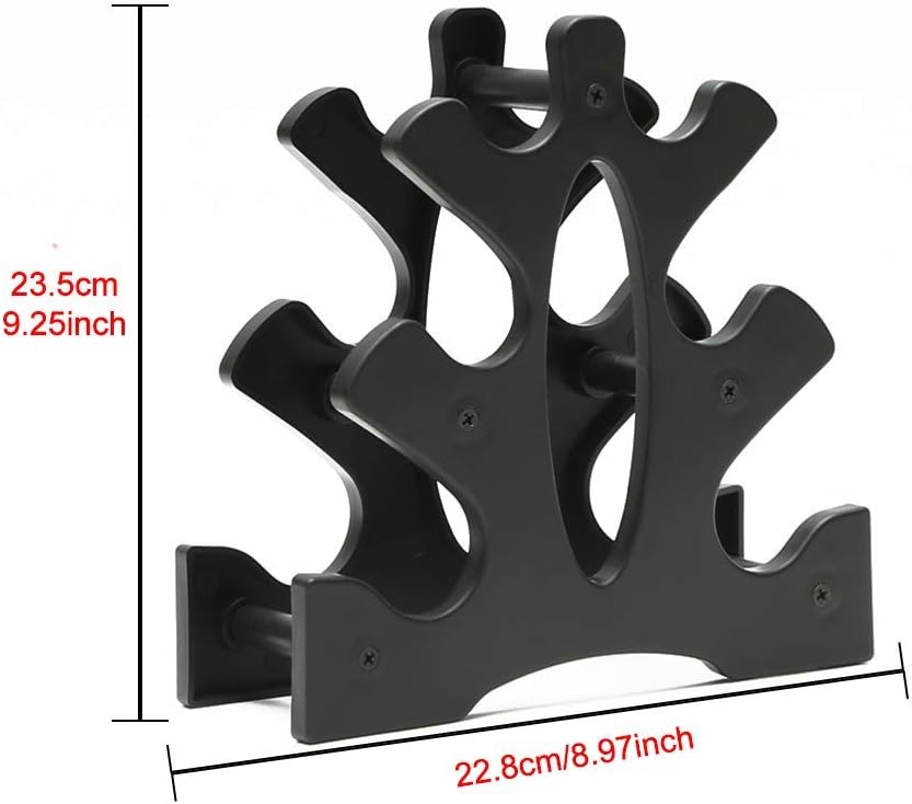 Dumbbell Rack, PP Small Dumbbell Holder Multi Layer Design Fitness Dumbbell Stand Easy Assembly for Home Use, Gym
