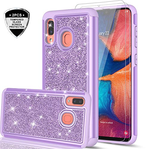 LeYi Samsung Galaxy A30 / A20 Case with Tempered Glass Screen Protector [2