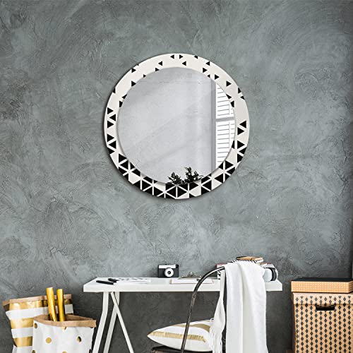 Miroir avec impression d'abstraction géométrique pour un mur design - 7