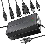 Tnvodejo 67.2V 5A Li ion Battery Charger Multiple Plugs Battery Charger 16S 60V (Not Applicable to Lead-Acid Batteries)