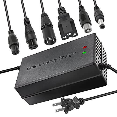 Tnvodejo 67.2V 5A Li ion Battery Charger Multiple Plugs Battery Charger 16S 60V (Not Applicable to Lead-Acid Batteries)