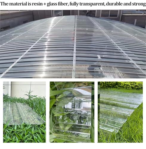 Couverture de toit imperméable en tôle ondulée transparente pour hangar