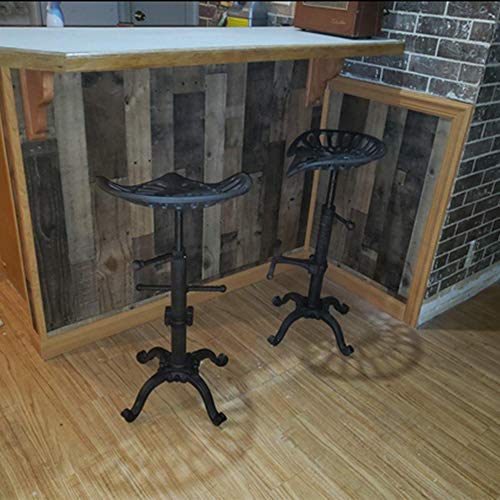 Industrial-Bar-Stool-Swivel-Tractor-Seat-Kitchen-Dining-Counter-Chair-Extra-Pub-Height-Adjustable-248-31-Iron-Cast-Design Industrial Bar Stool Swivel Tractor Seat Kitchen Dining Counter Chair Extra Pub Height Adjustable 248 31 Iron Cast Design