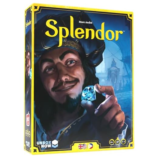Asmodee Splendor strategispel standard flerfärgad – engelska