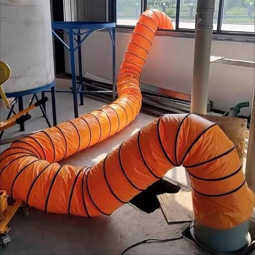 Flexible Insulated Vent Hose for HVAC & Exhaust Fans, Easy Install Adjustable Rope, Soft Ducting for Efficient Airflow, Durable Ventilation Solution