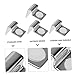 BUGUUYO Stainless Steel Fish Tank Cover Brackets 4Pcs Aquarium Lid Clips Secure Support for Glass Aquarium Lid Easy Installation Fish Tank Accessories