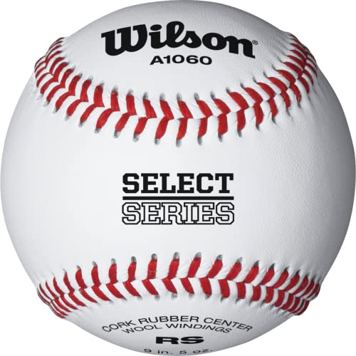 WILSON Sporting Goods Practice and Soft Compression Baseballs, A1060, RS (One Dozen), white