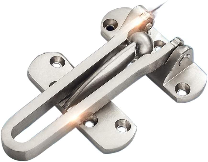 Chaîne de sécurité de porte en alliage de zinc brossé pour entrée