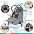 Nuby Easy Go 2-in-1 Backpack Booster Seat with 5-Point Safety Harness - Portable Travel Highchair - Holds Up to 55 lbs - 9+ Months - Gray