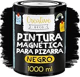 pintura pizarra blanca magnetica A BASE DE AGUA - La pintura magnética para pizarra de Creative Deco tiene muchas ventajas - el olor de las pinturas a base de agua es menos fuerte. Además, las pinturas se secan más rápido que sus equivalentes a base de disolvente y la aplicación es más fácil.