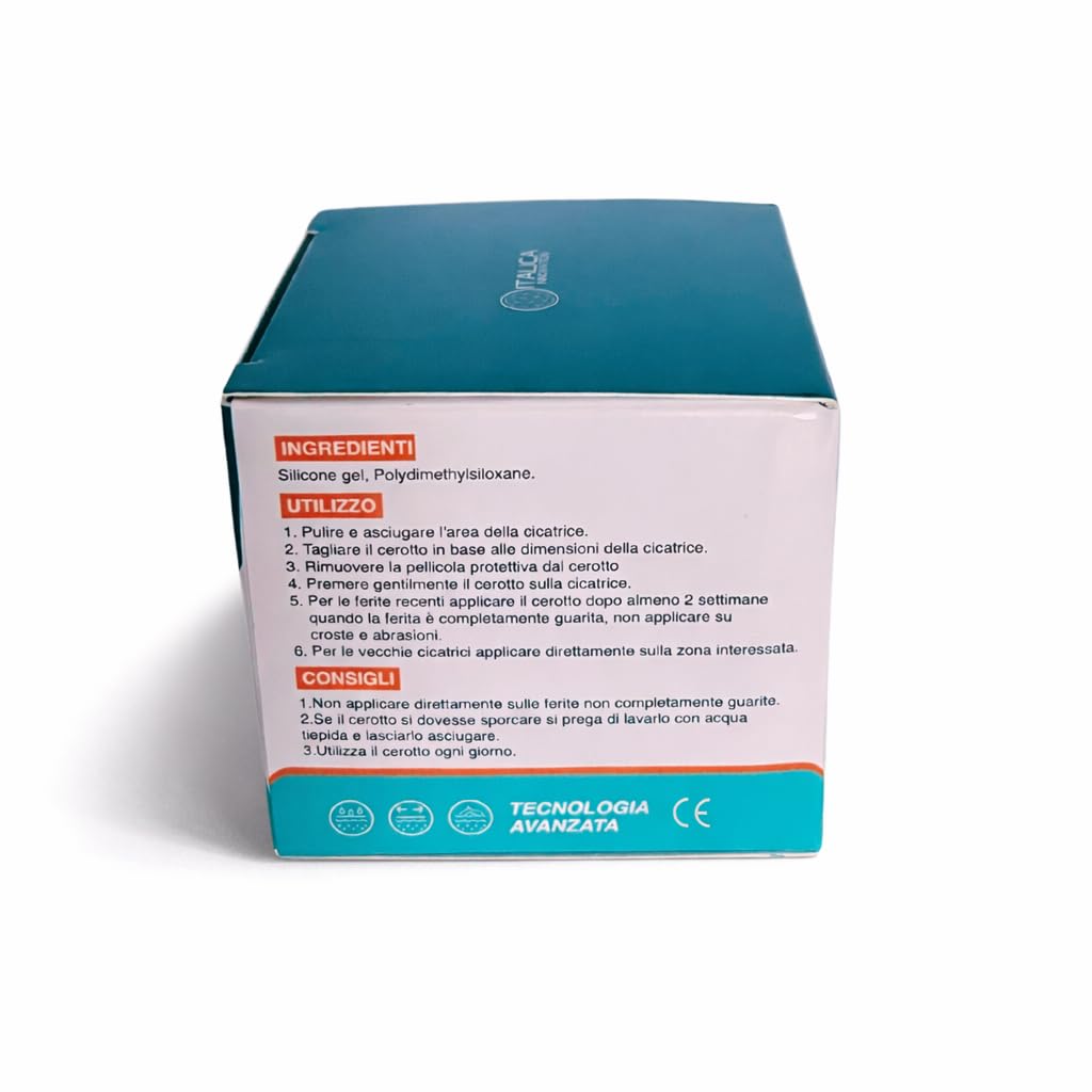 Cerotti in Silicone per Cicatrici, 4x300cm, Ipoallergenici e Riutilizzabili, Impermeabili Post Operatorio, per Cicatrici Chirurgiche, Cesareo, Acne e Cheloidi