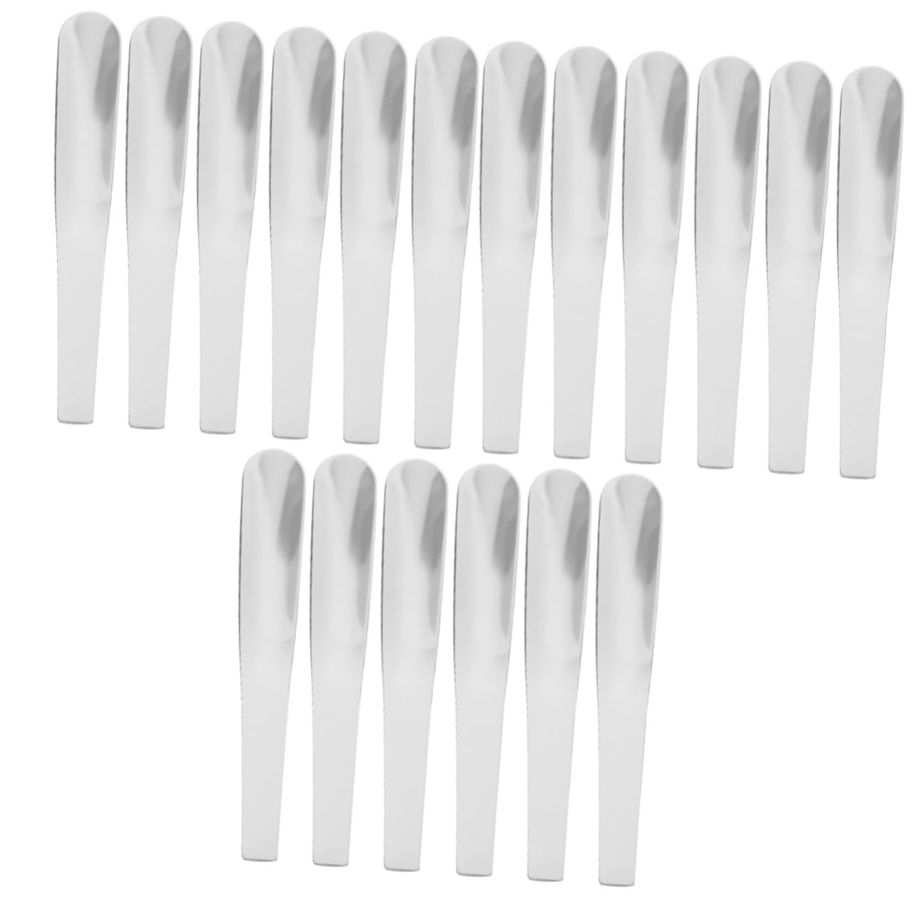 Mini cuillères plates acier inoxydable pour mélanger café thé bar