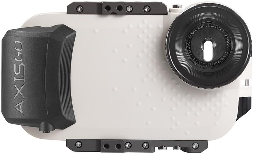 AxisGO iPhone 7 Plus/iPhone 8 Plus Waterproof Phone Housing for Underwater Action Photography Snorkeling Surfing Travel Case - White