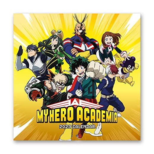 Grupo Erik, Calendario My Hero Academia 2026, Calendario 2026 pared con certificado FSC, Mha, Calendario mensual, 30x30 cm, Calendario manga, Producto con licencia oficial, CP23094