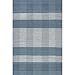 Rugs USA x Emily Henderson Oregon Plaid Wool Area Rug, 6x9, Blue