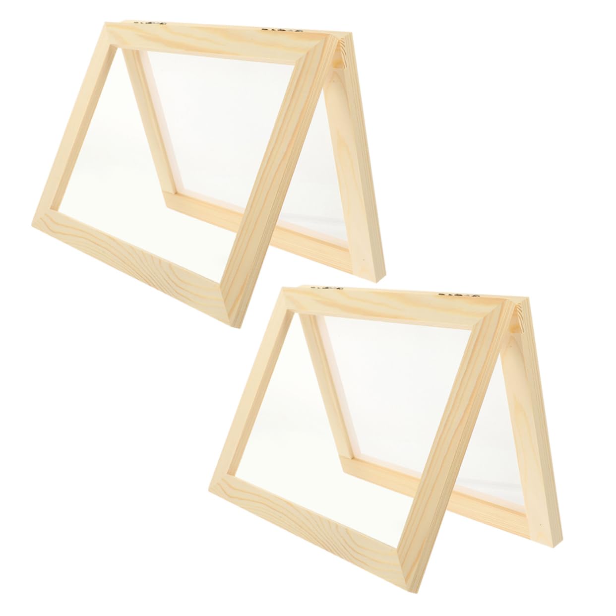 CIMAXIC DIY Craft Screen Mold Paper Making Screen 2pcs Paper Making Frame Handmade Paper Mesh Frame Easy to Use and Store