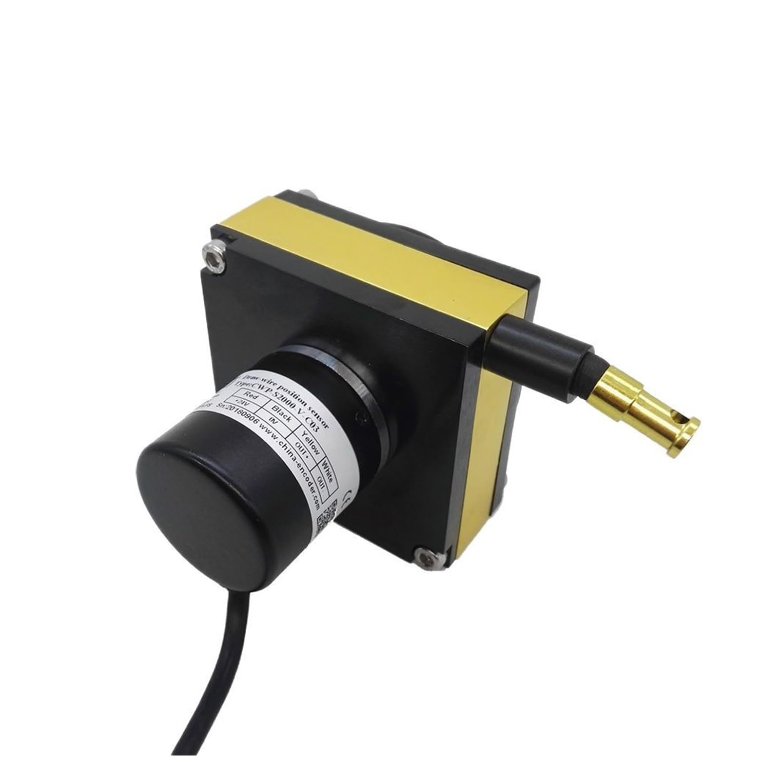 lineare wegsensoren Kleiner linearer Positionssensor, Positionswandler, lineares Potentiometer 1500 mm mit verschiedenen Ausgangssignalen zur Auswahl (Color : 0-5V)