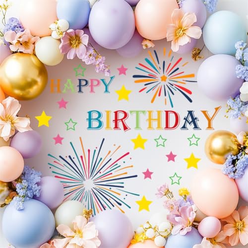 Calcomanía feliz cumpleaños para decoración de pared miniatura 3