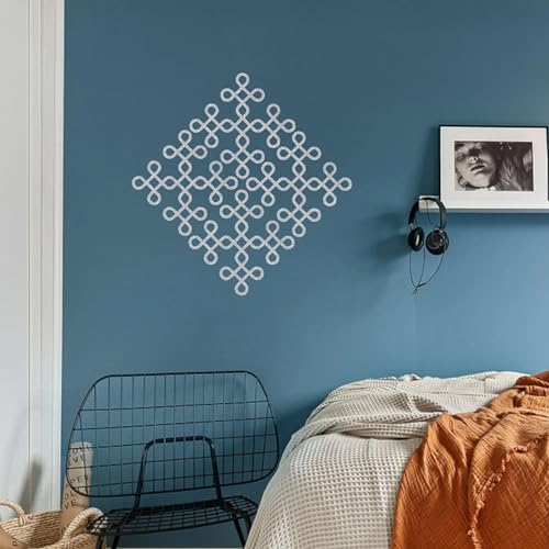 LOVENSPIRE Traditional Muggu Kolam Cutout DIY Indian Backdrop Wall Decoration Stickers Puja Mandir Item Religious Cutout for Spiritual Home Styling Housewarming Gift