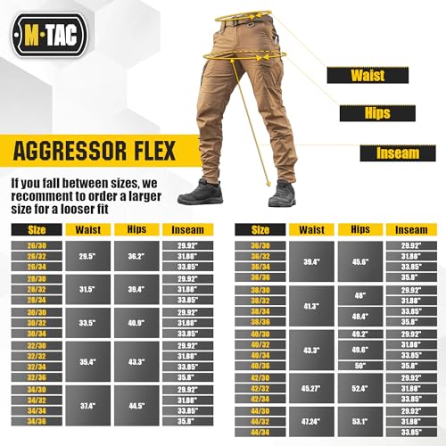 Image of M-Tac Aggressor Flex - Tactical Pants - Men Cotton with Cargo Pockets